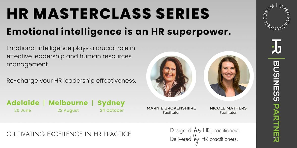 HR Masterclass | Emotional Intelligence for HR | Adelaide