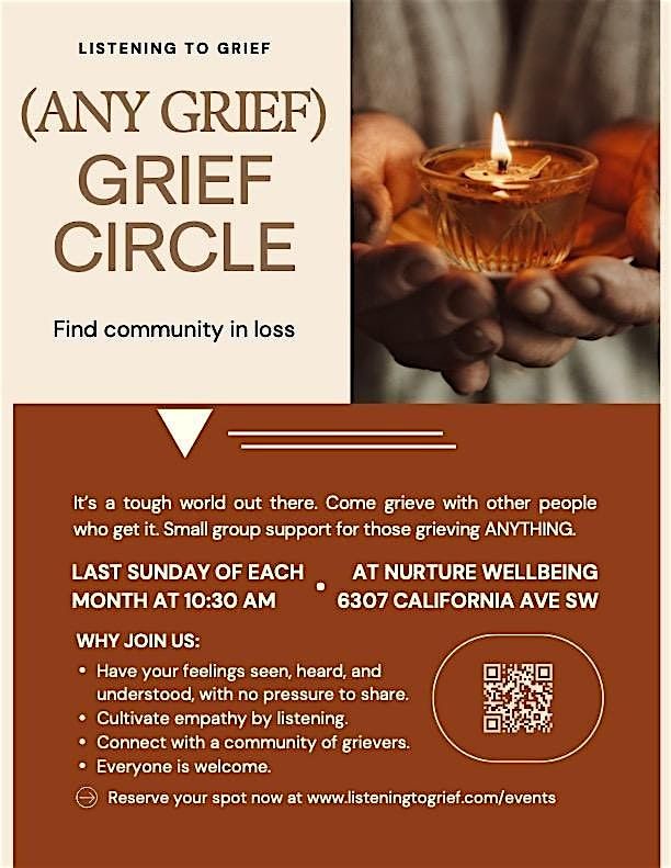 Monthly (Any Grief) Grief Circle