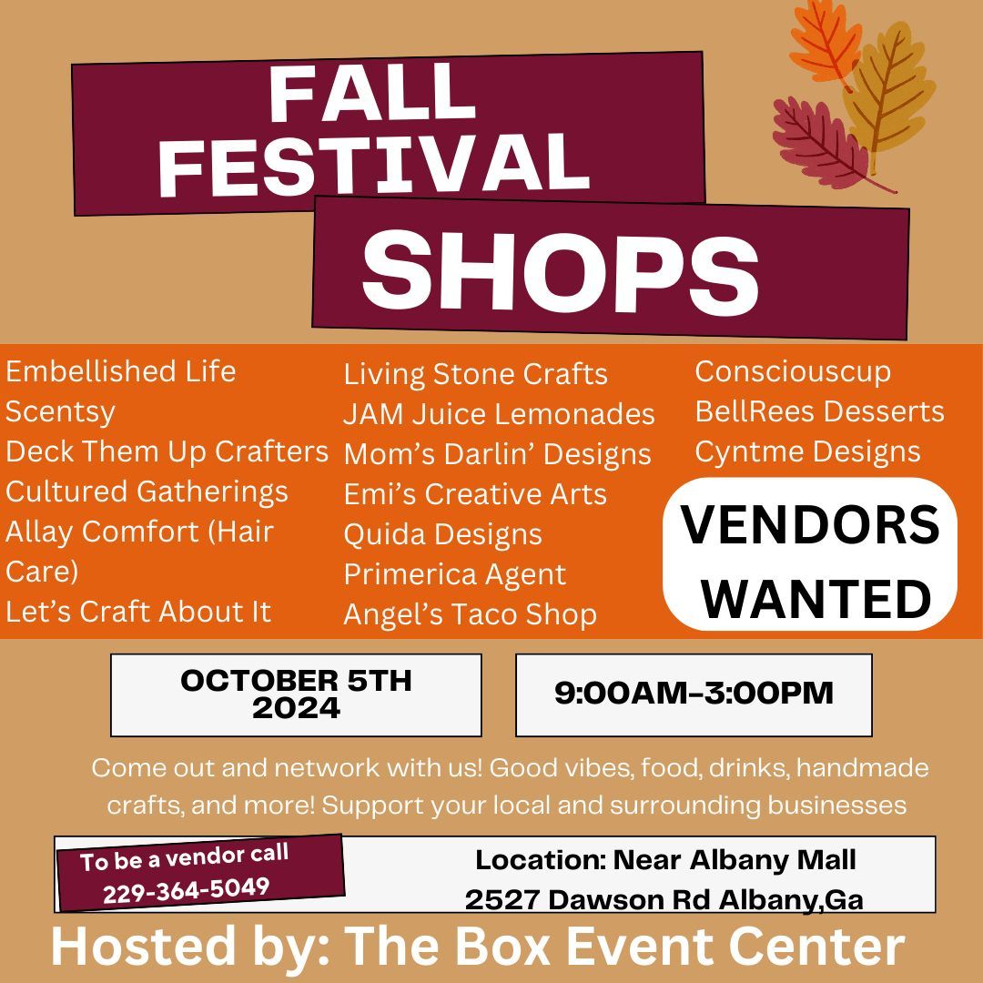 Fall Festival Shops Albany GA