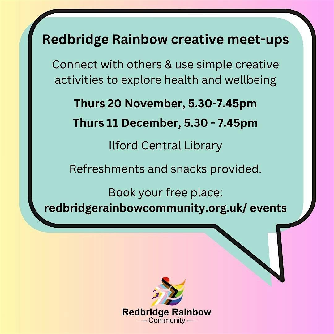 Redbridge Rainbow December creative meet-up: Sound bath