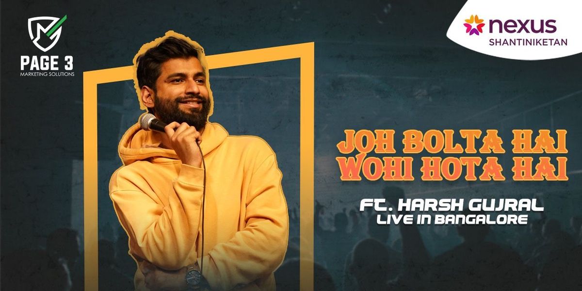 Harsh Gujral live in Bangalore