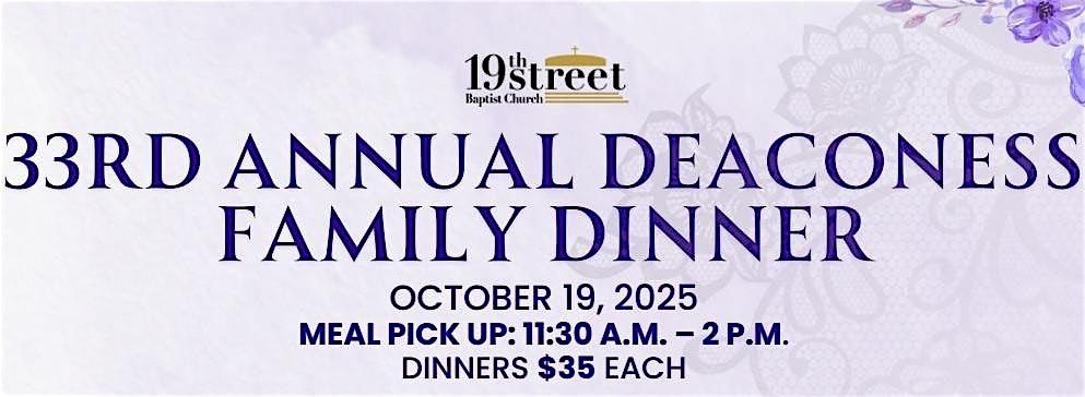 33rd Annual Deaconess Family Dinner