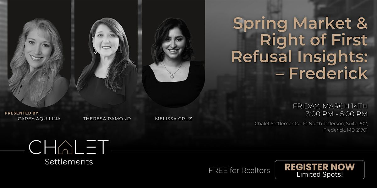 Right of First Refusal & the Spring Market: Expert Insights - Frederick