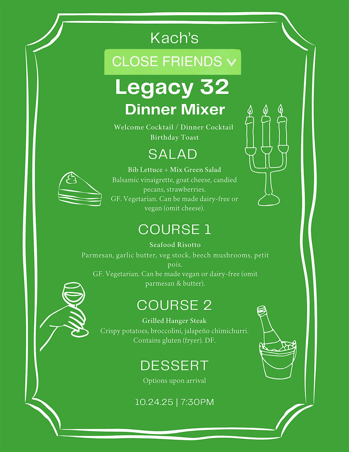 Kach\u2019s Close Friends: Legacy 32 Dinner Mixer