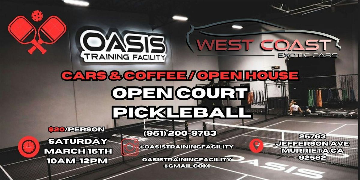 Cars & Coffee Open Court Pickleball