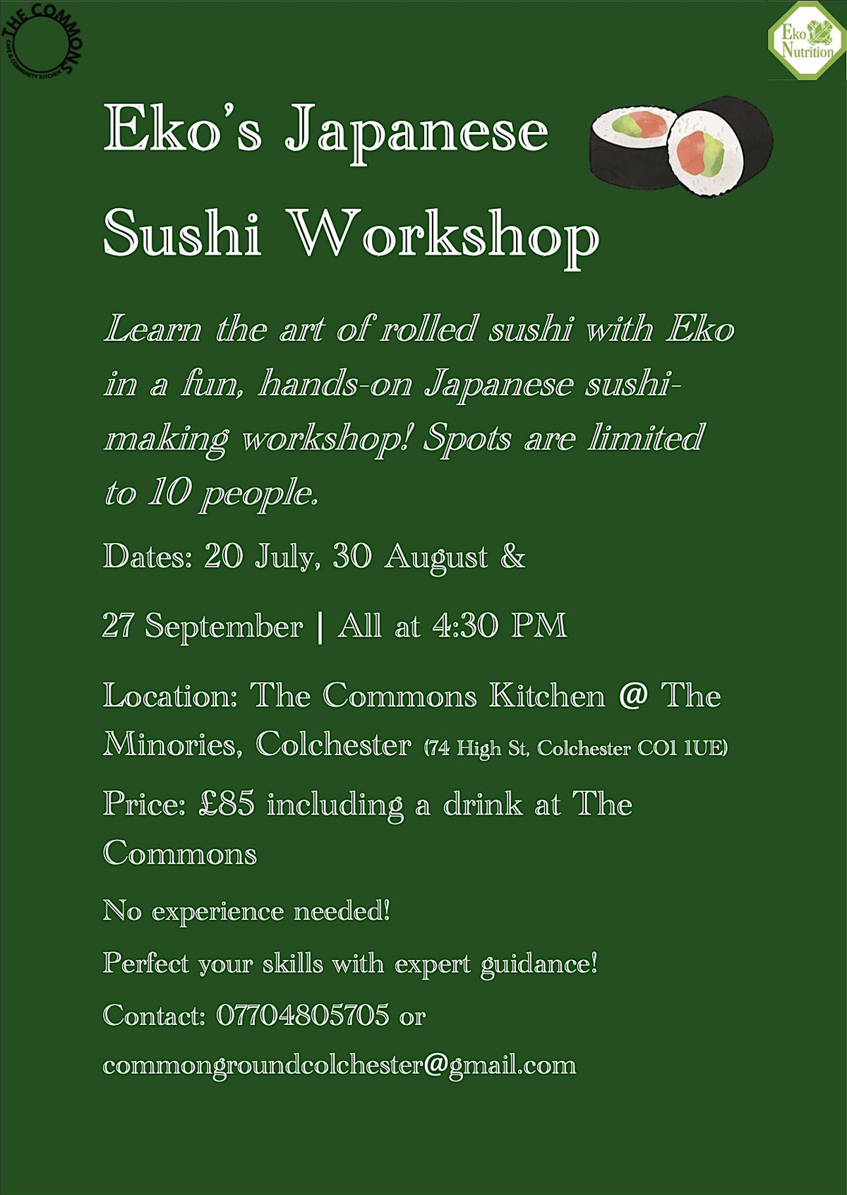 Eko's Japanese Sushi Workshop