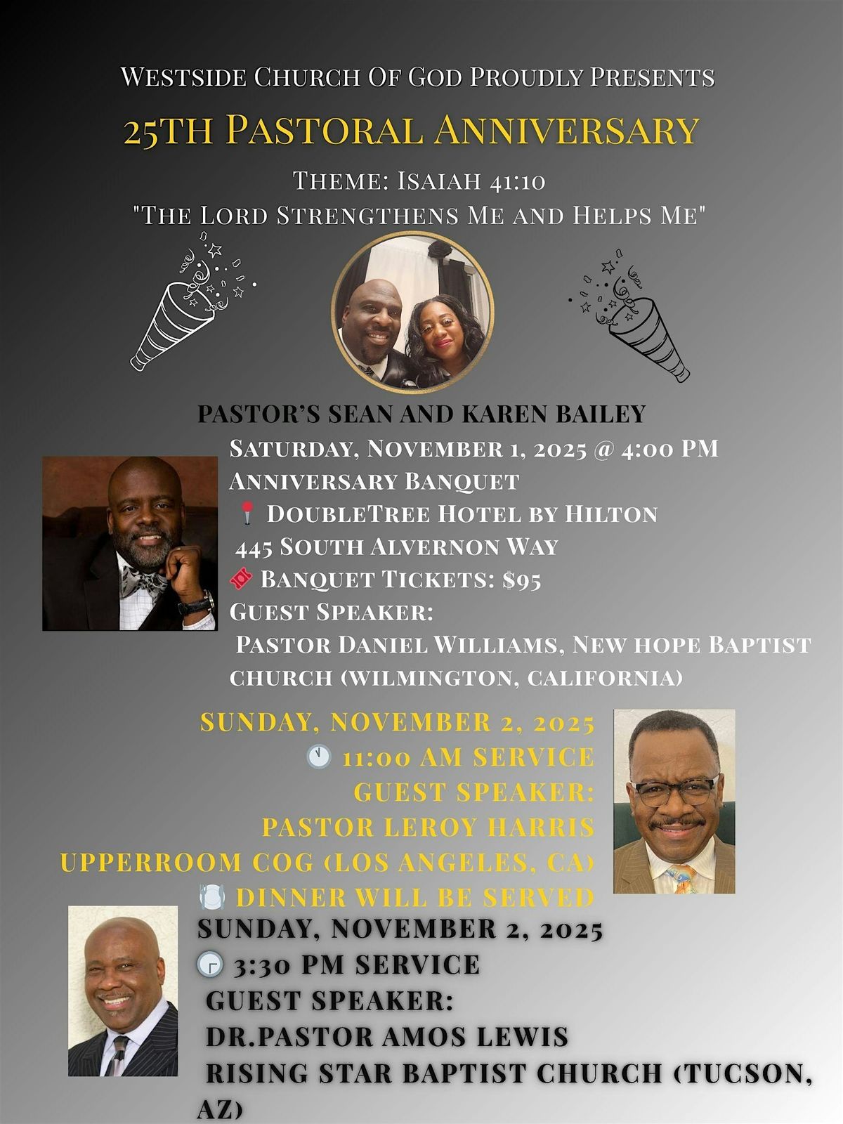 Westside Church Of God's 25th Pastoral Anniversary Appreciation Banquet