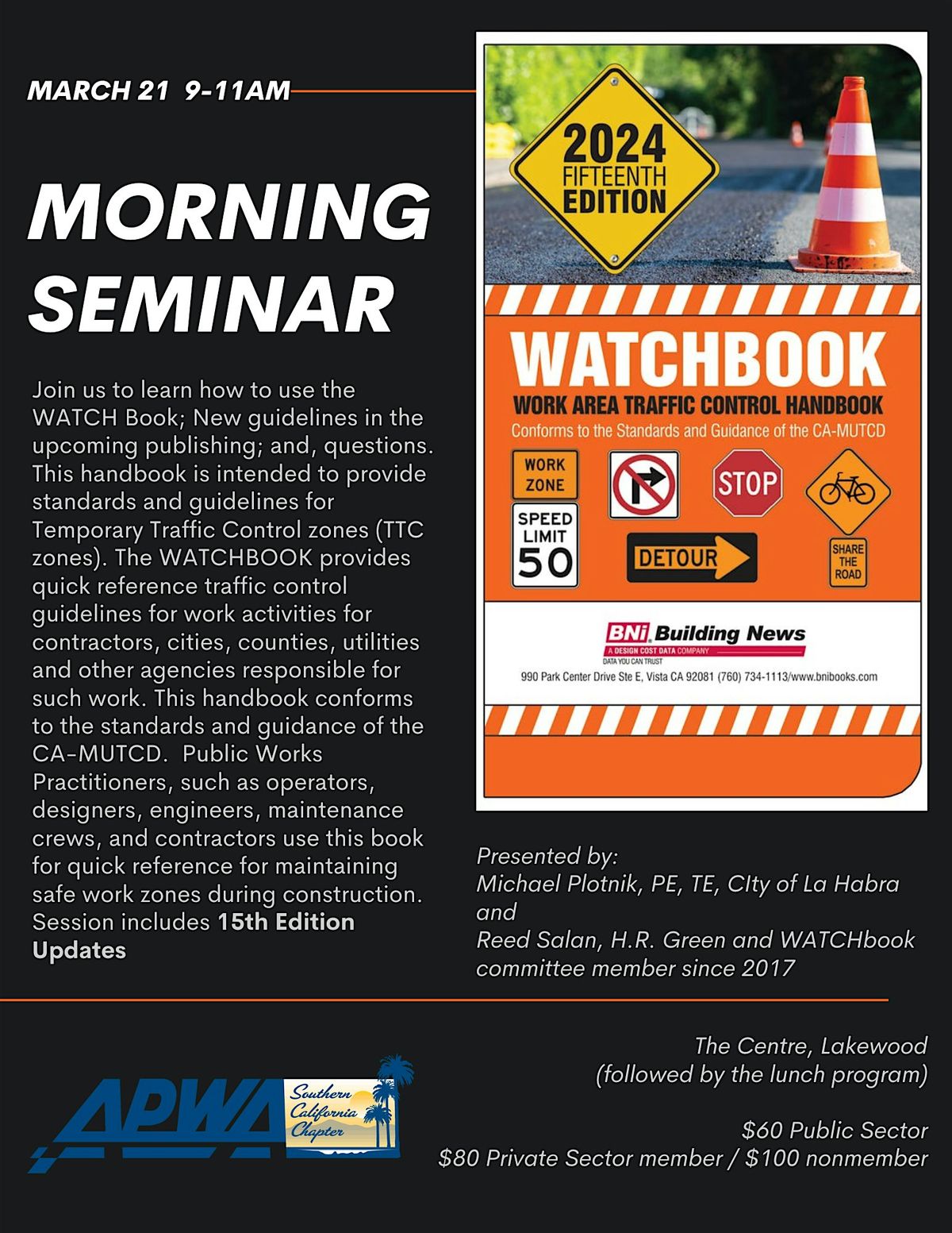 2025 Morning Seminar-WATCH Book; New Standards & Guidelines for TTC Zones