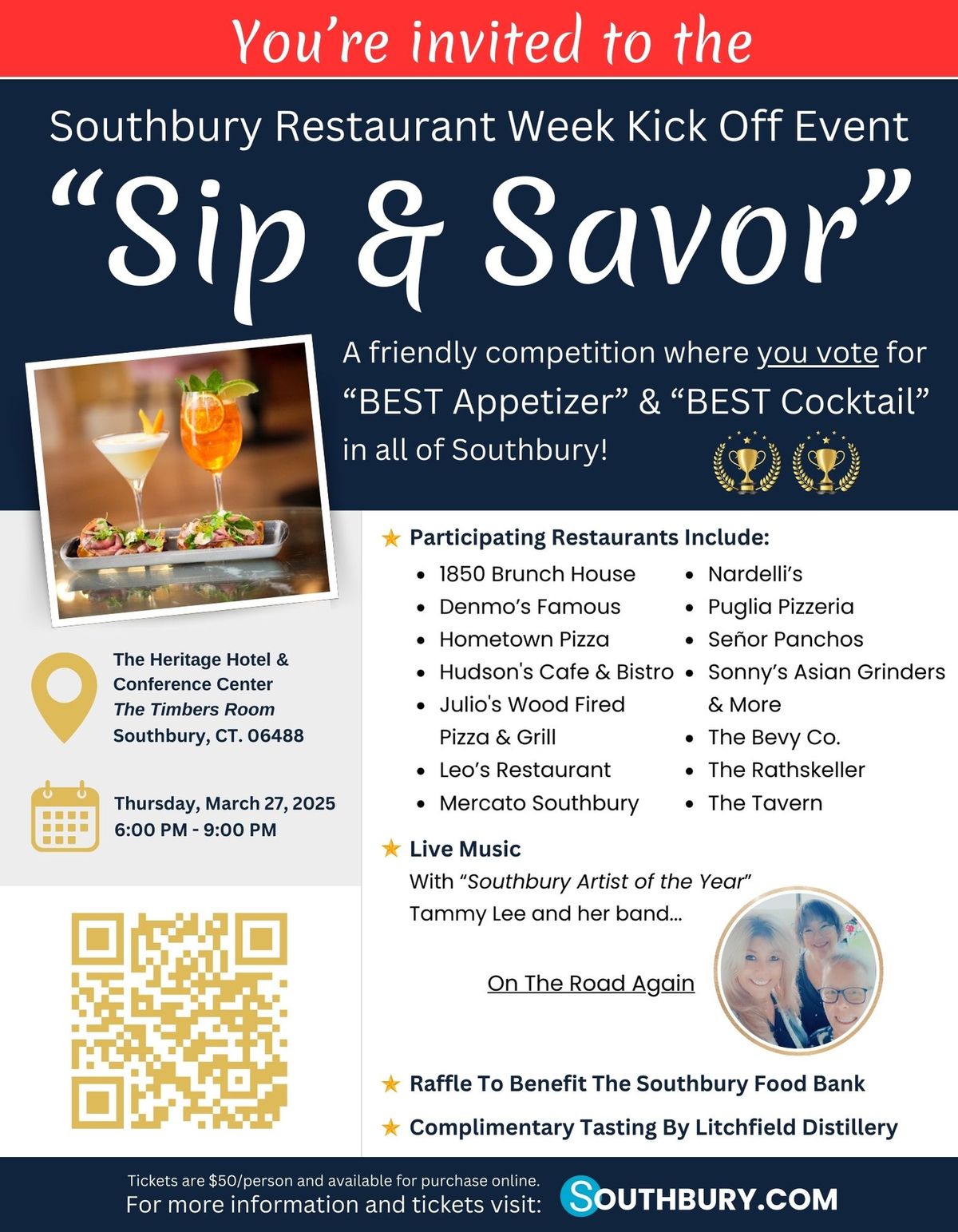 Southbury "SIP & SAVOR" Event