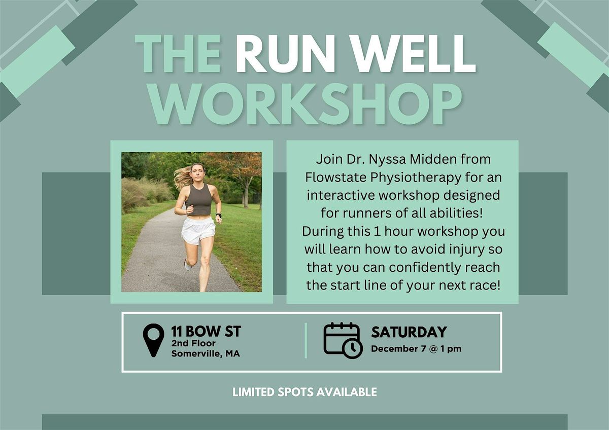 The Run Well Workshop presented by Flowstate Physiotherapy - December 2024