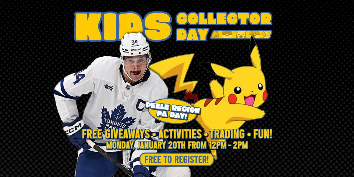 January 20th Kids Collector Day at Mintink Trading Cards in Vaughan