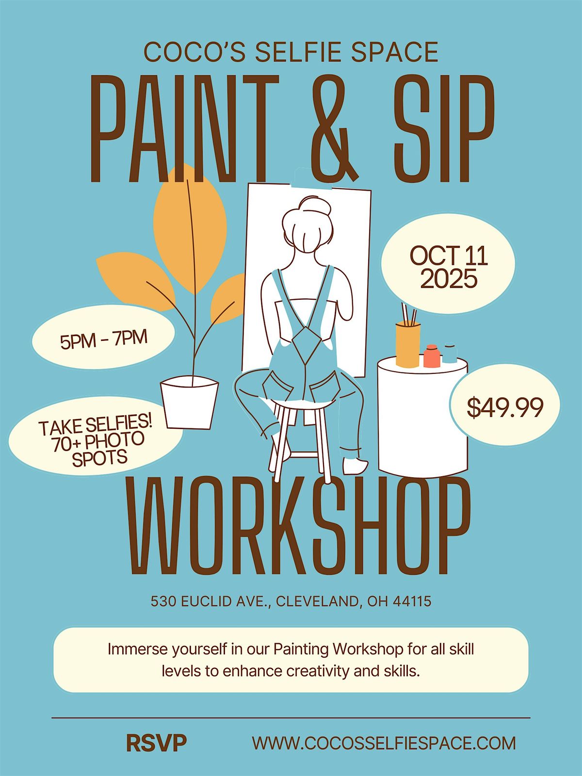 Coco's Selfie Space: Paint & Sip