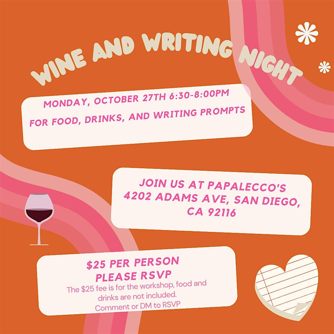 Wine and Writing Night