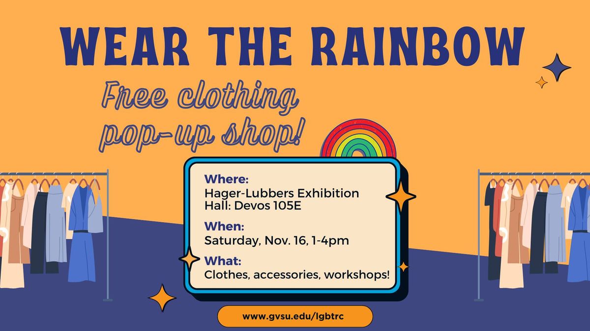 Wear the Rainbow: A Free Clothing Pop-up Shop