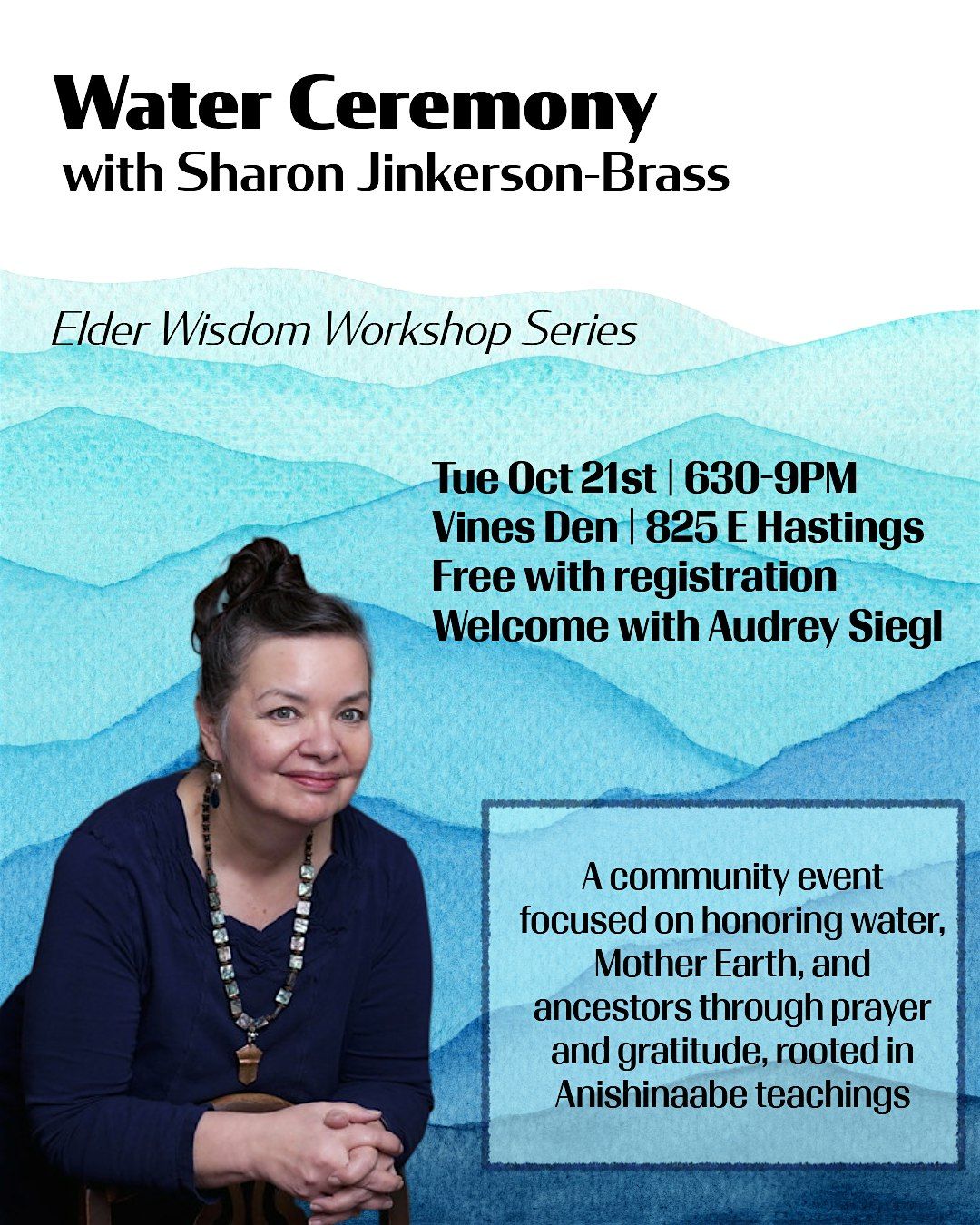 Water Ceremony with Sharon Jinkerson-Brass