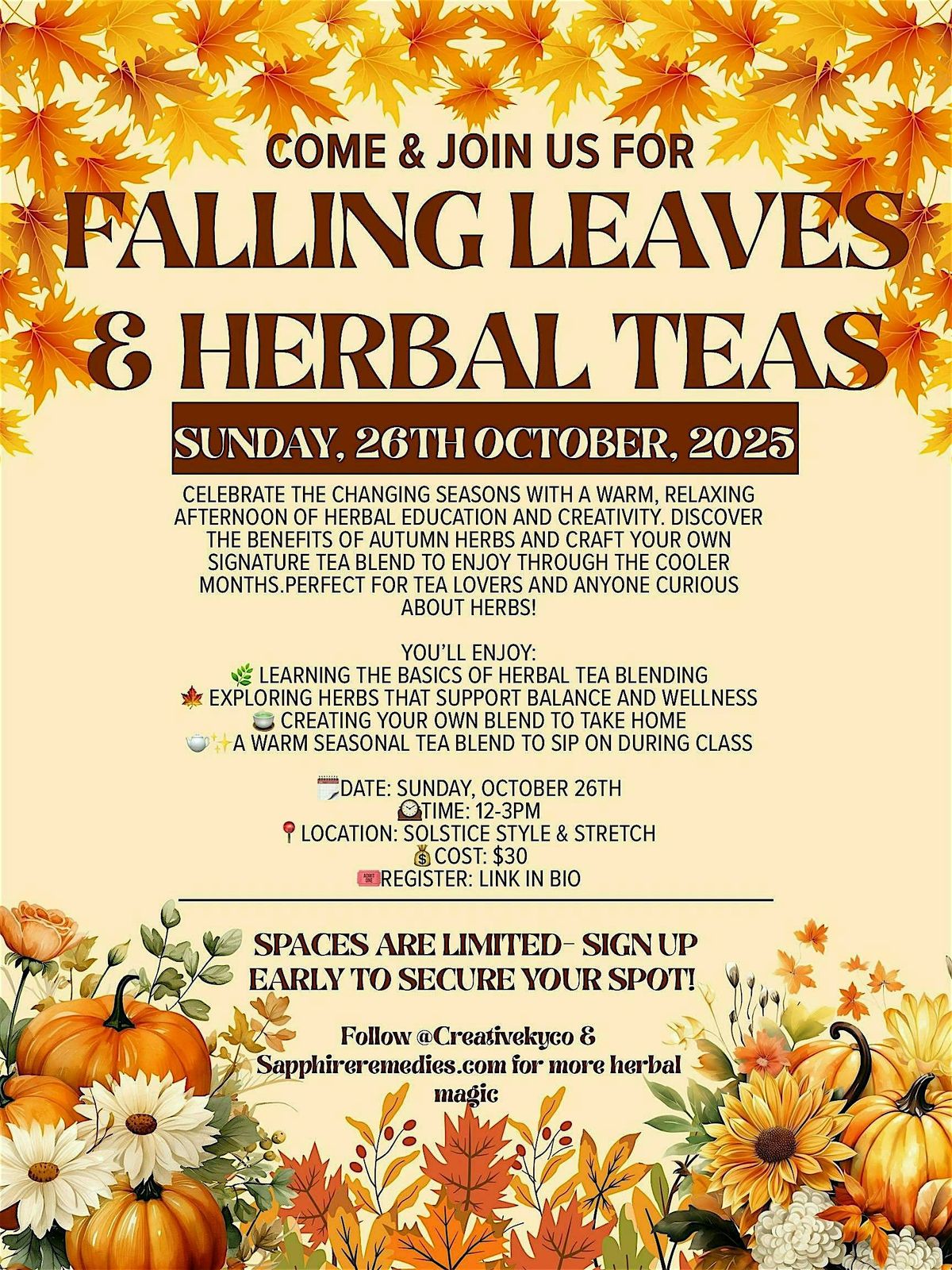Falling Leaves & Herbal Teas