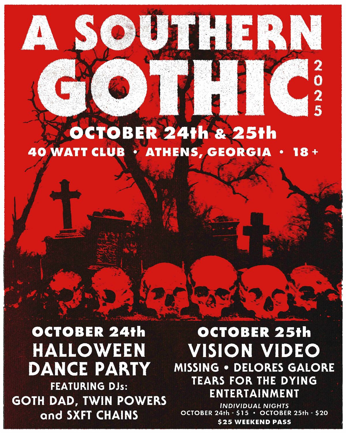 A Southern Gothic Halloween Weekend - 2 Day Pass