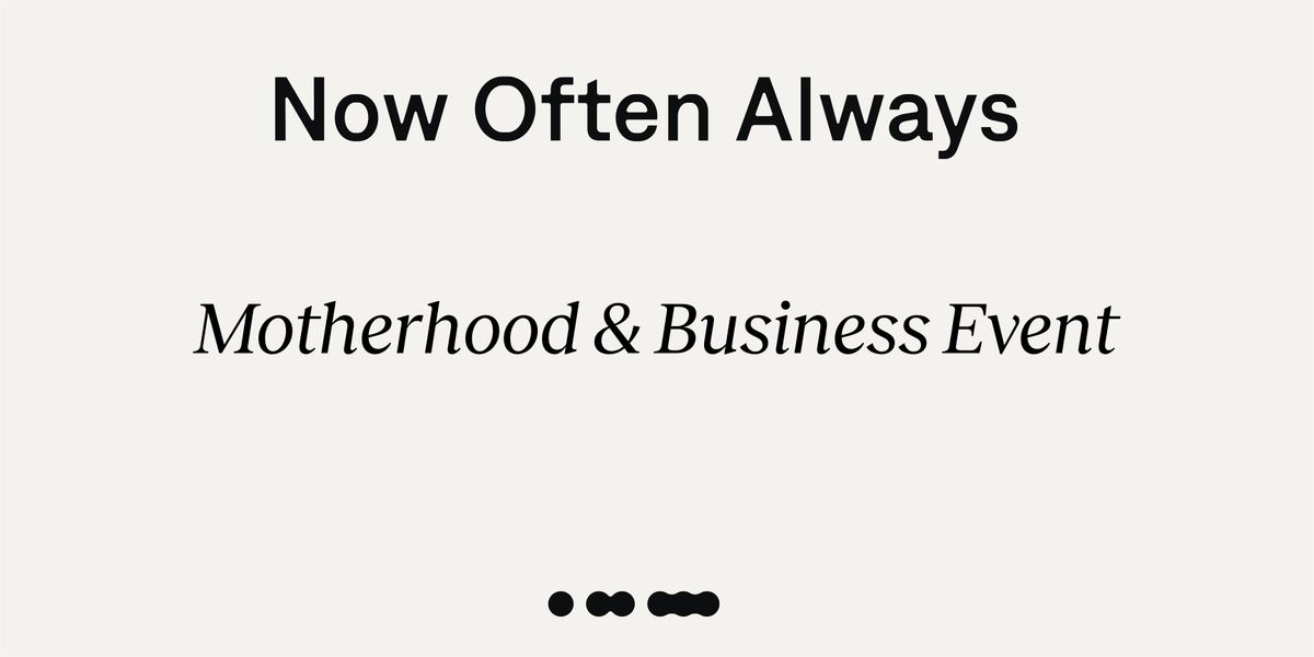 Motherhood & Business: What Happens When the System Doesn\u2019t Work for Women.