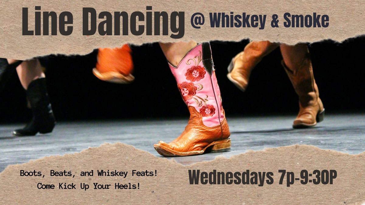 Line Dancing Lessons @ Whiskey & Smoke