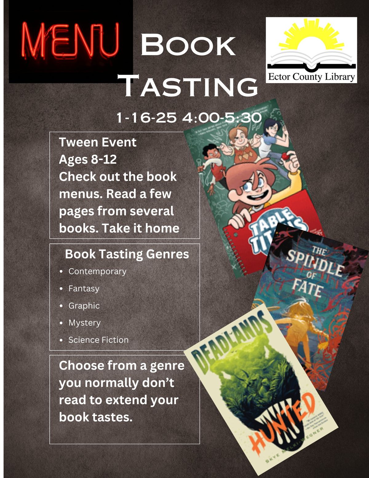 Tween Book Tasting