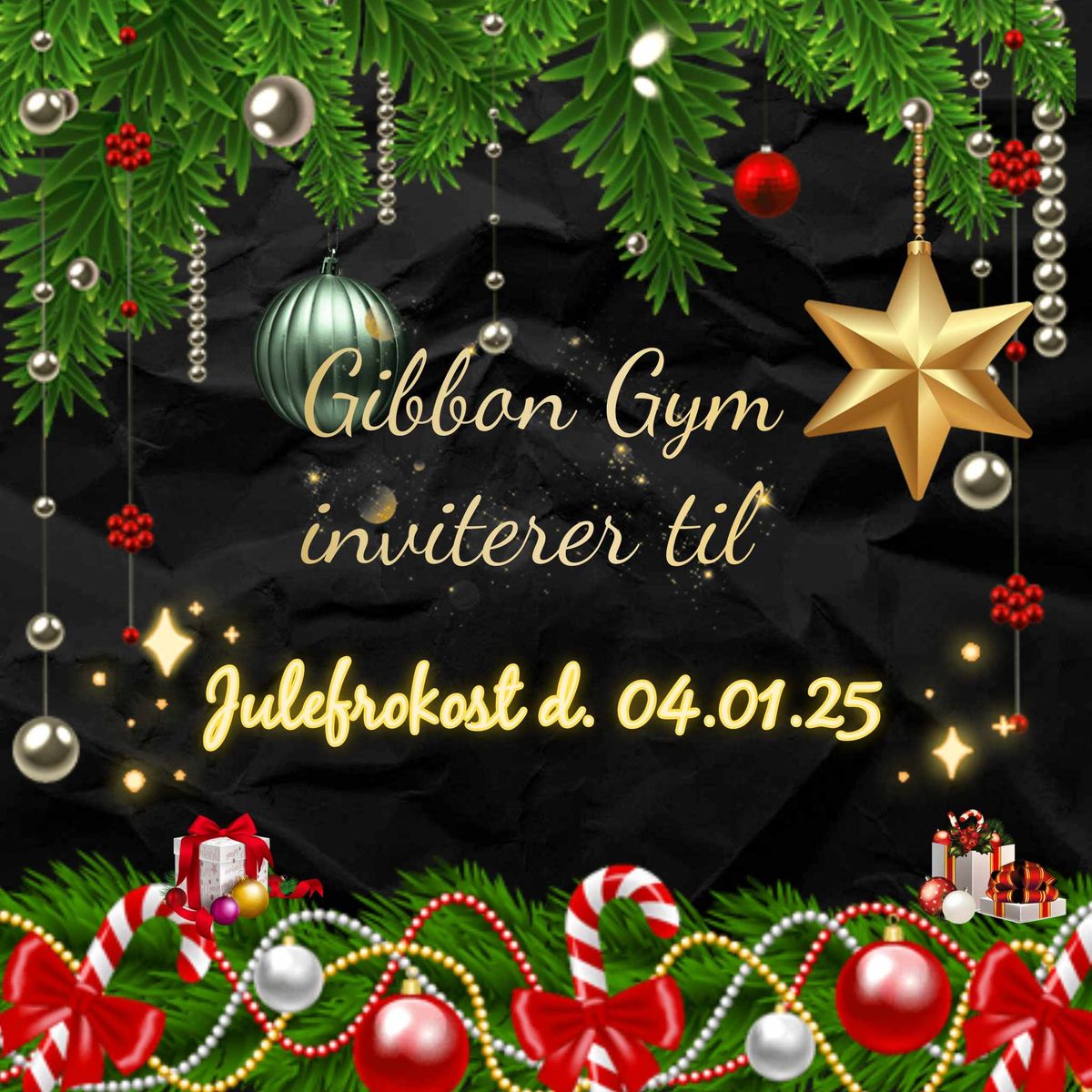 Julefrokost i Gibbon Gym for medlemmer og dagsg\u00e6ster