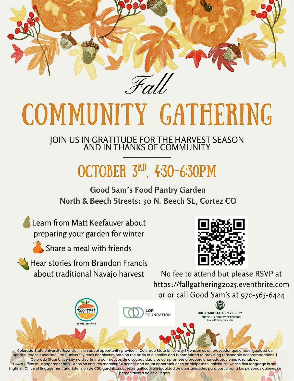 Fall community gathering