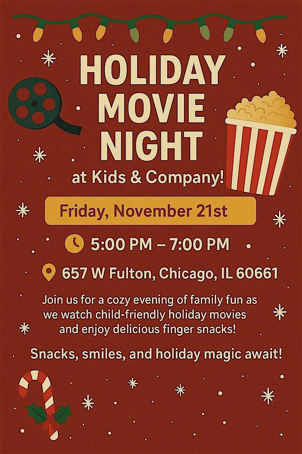 Cozy & Bright: A Family Holiday Movie Night