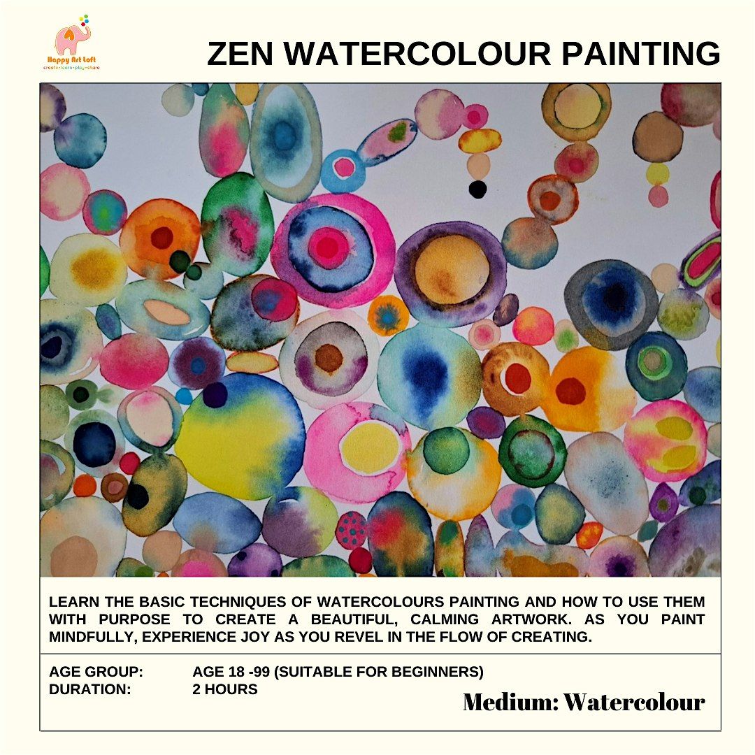 Zen Watercolour - Anna Ng Workshop (Adult class for 2 Pax)