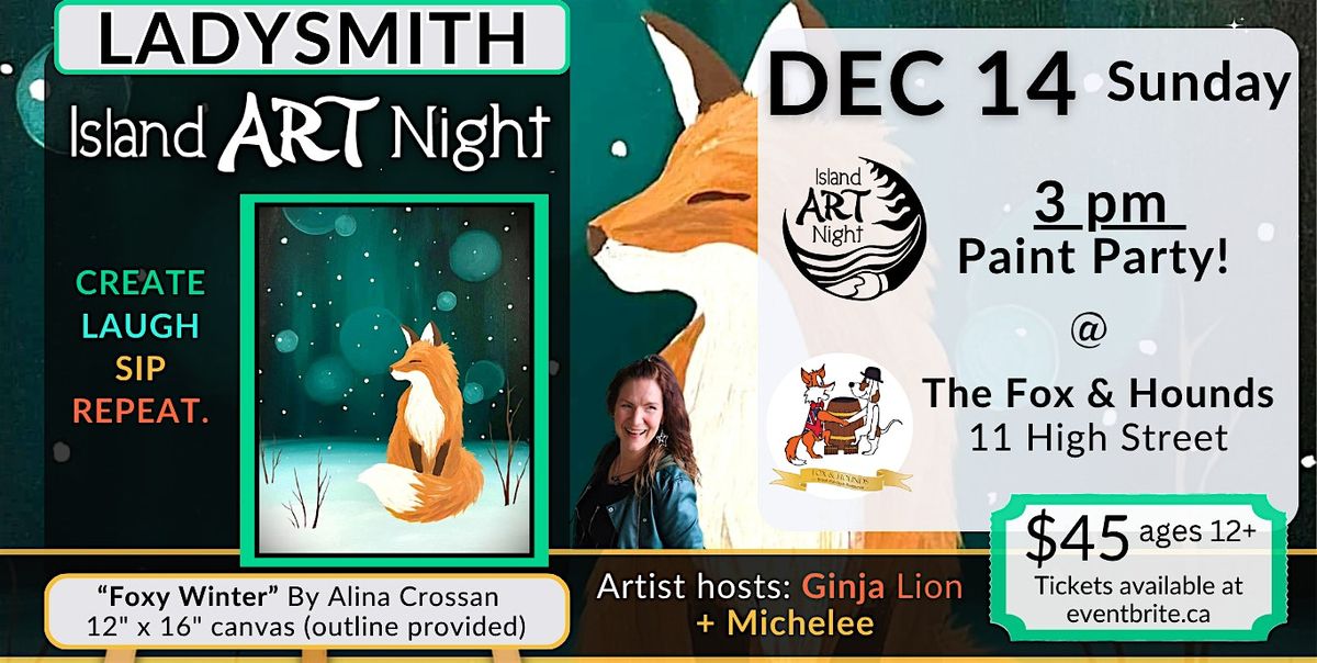 Its a Sunday afternoon paint party!  Paint "Foxy Winter" with Michelee