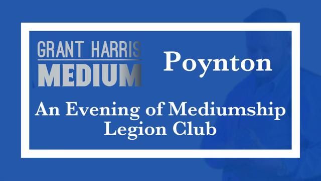 Legion Club, Poynton - Evening of Mediumship 