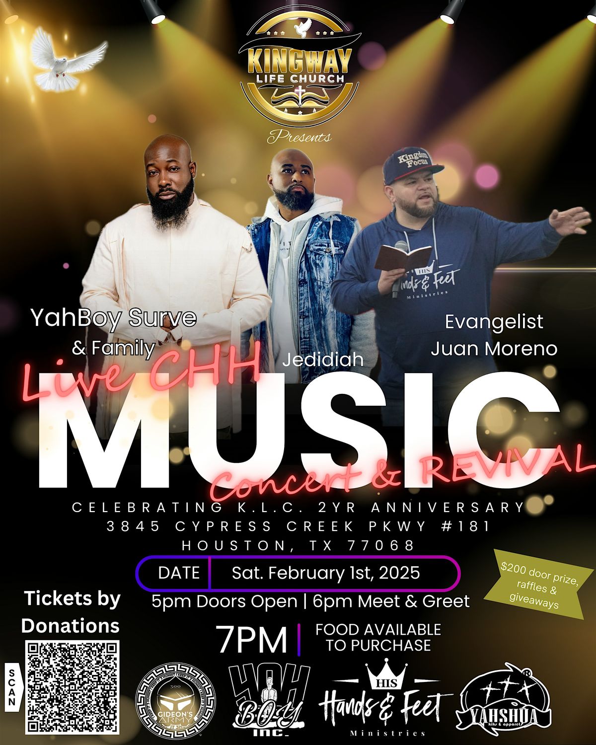 Christian Hip Hop concert Yah Boy Surve and friends perform live music