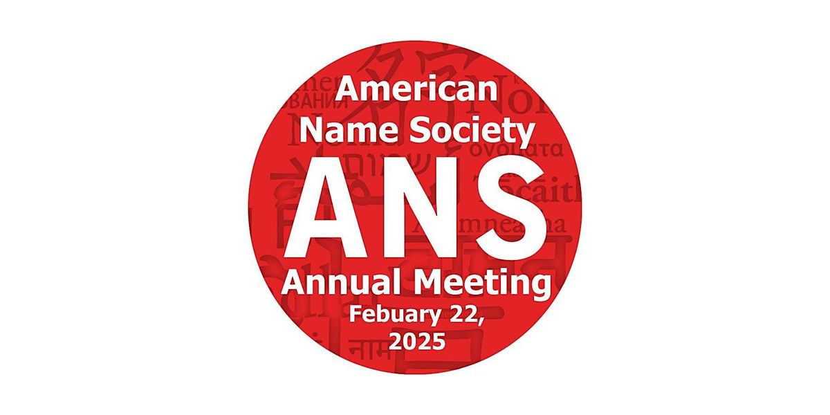 American Name Society Annual Meeting 2025