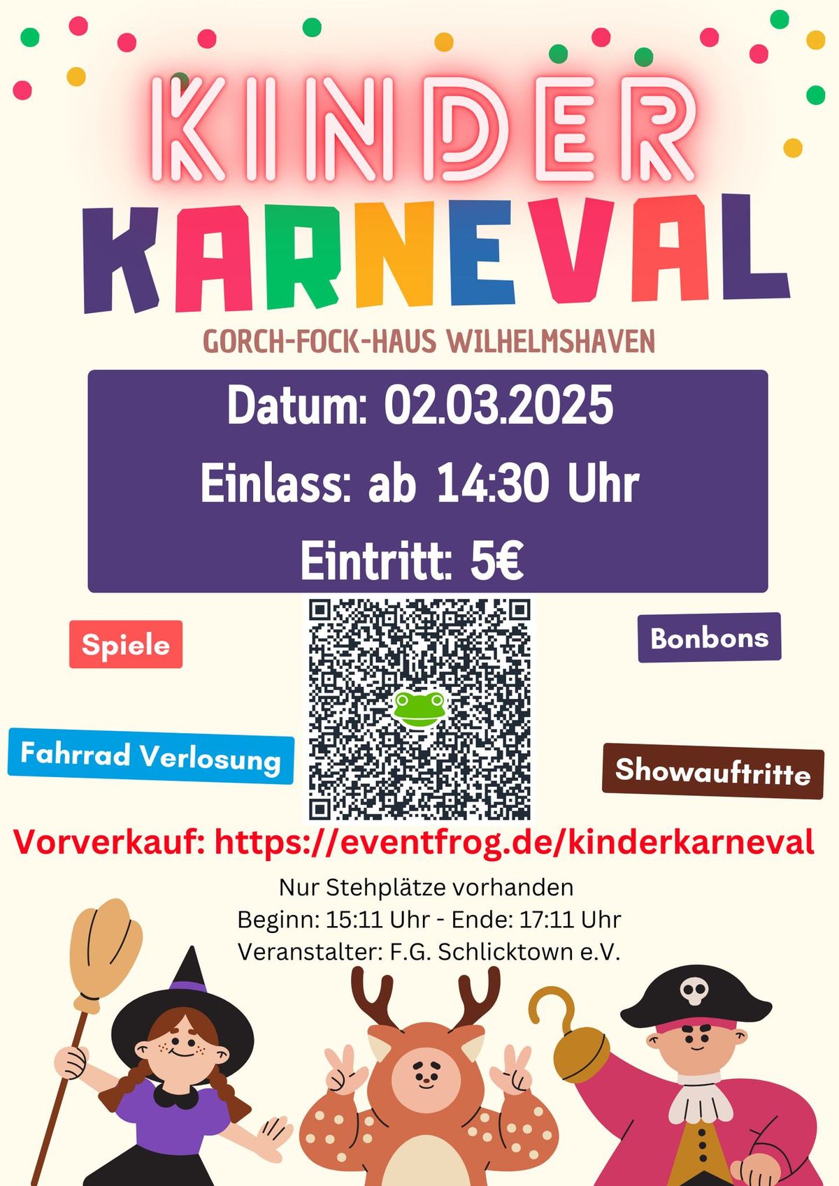 Kinderkarneval in Wilhelmshaven