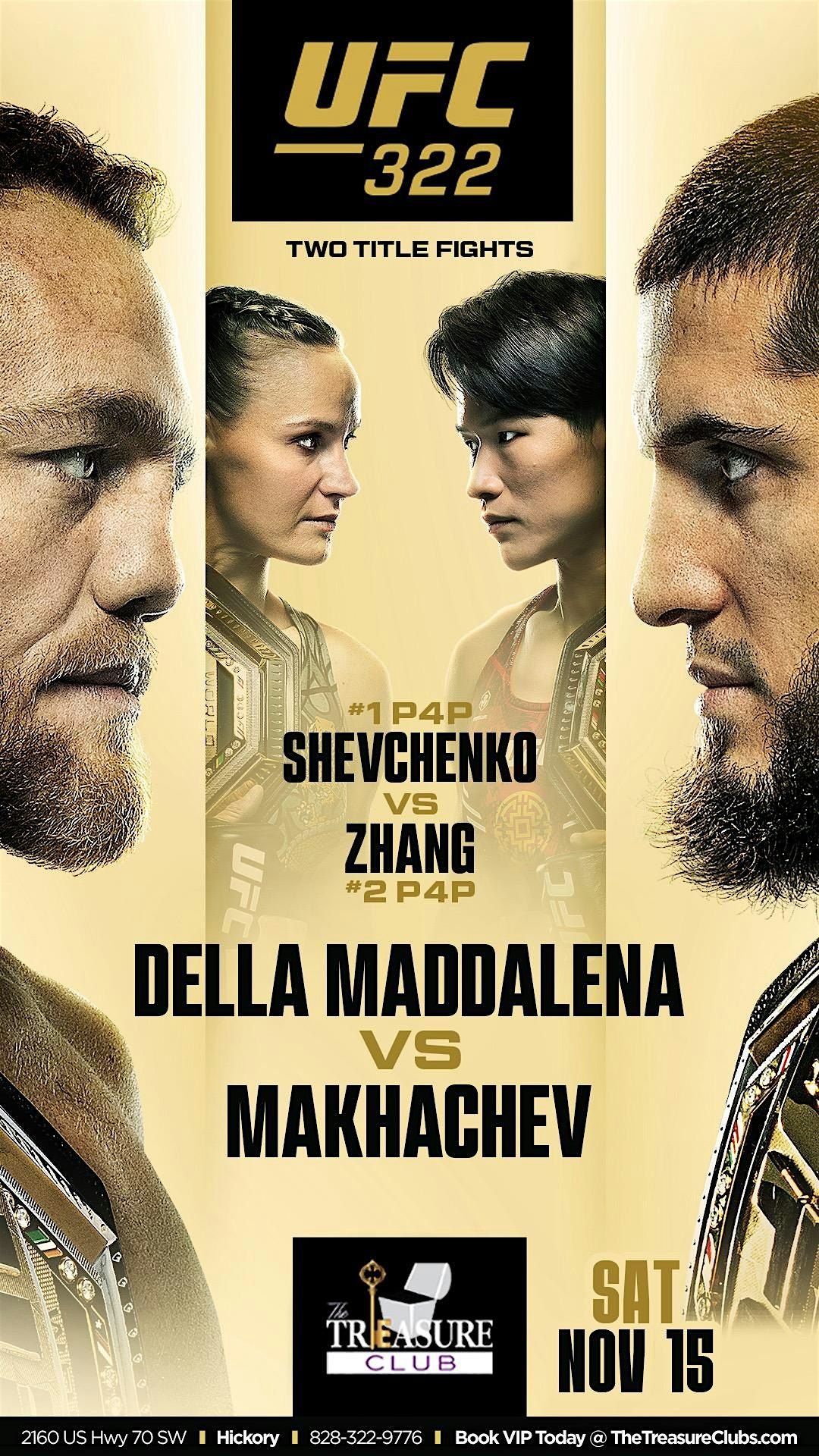 UFC 322 at The Treasure Clubs