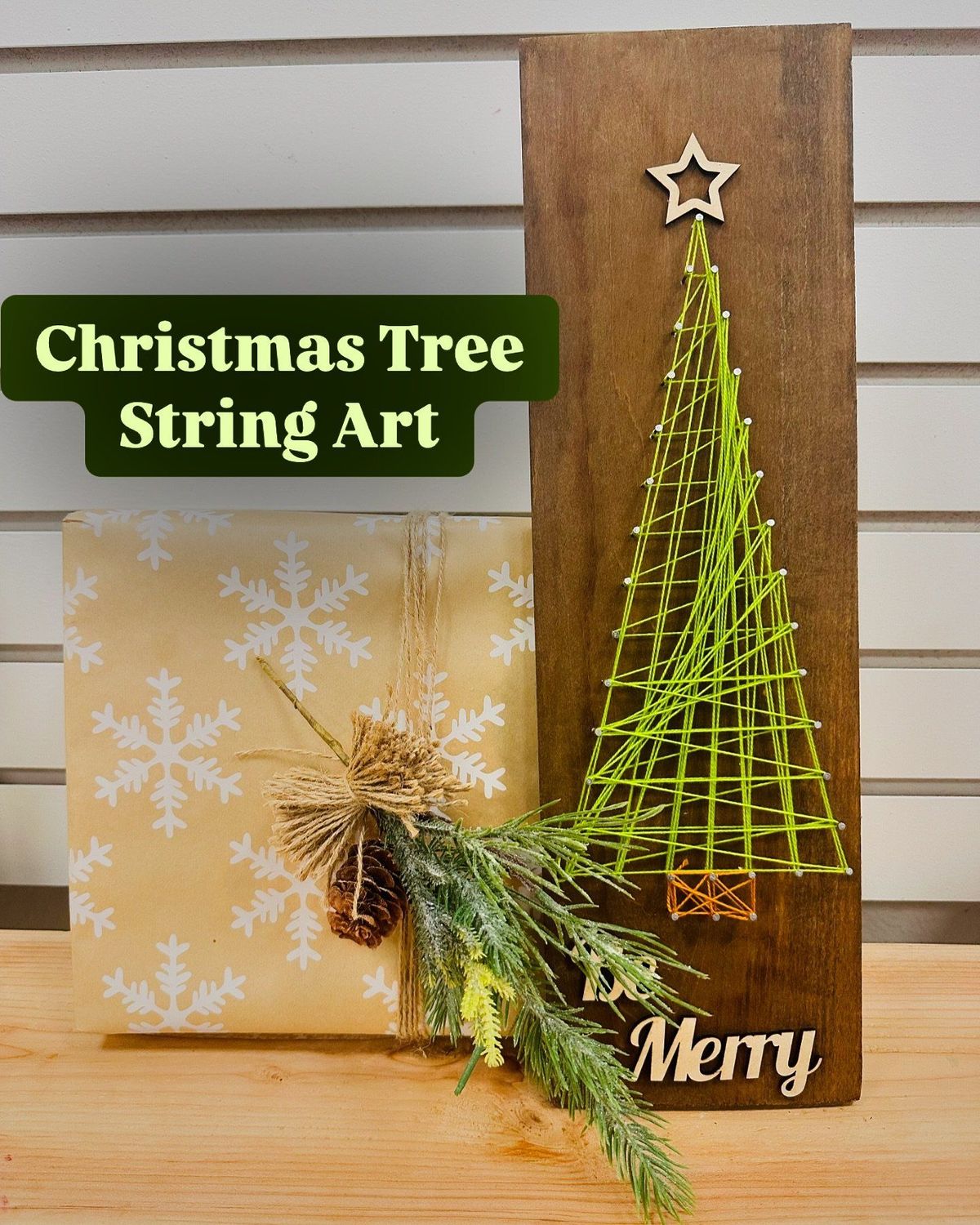 Christmas Tree String Art 11\/29 at 6pm