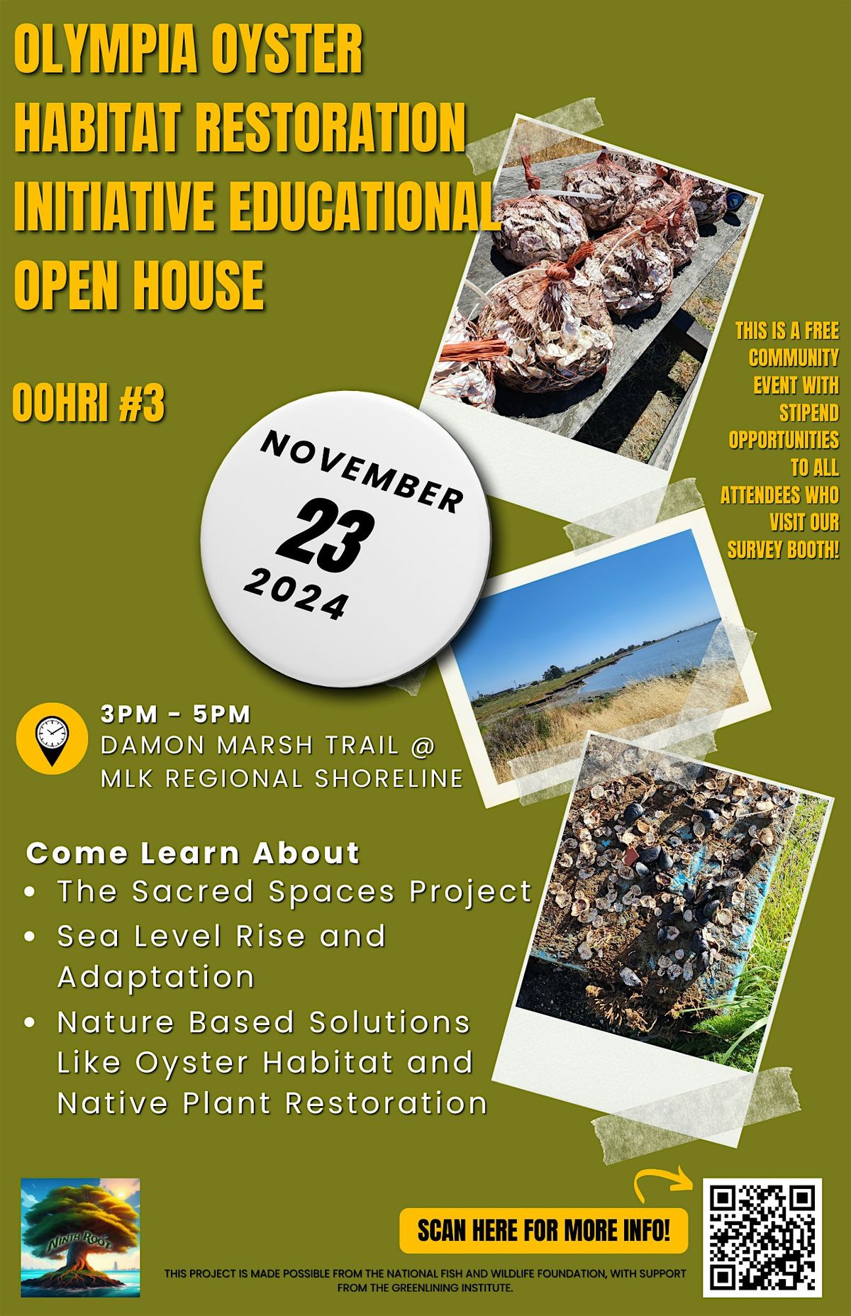 Olympia Oyster Habitat Restoration Initiative Educational Open House