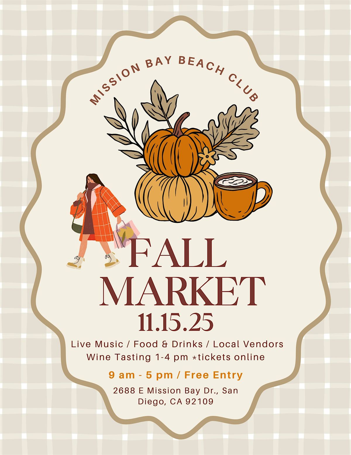 Mission Bay Beach Club Fall Artisan Market