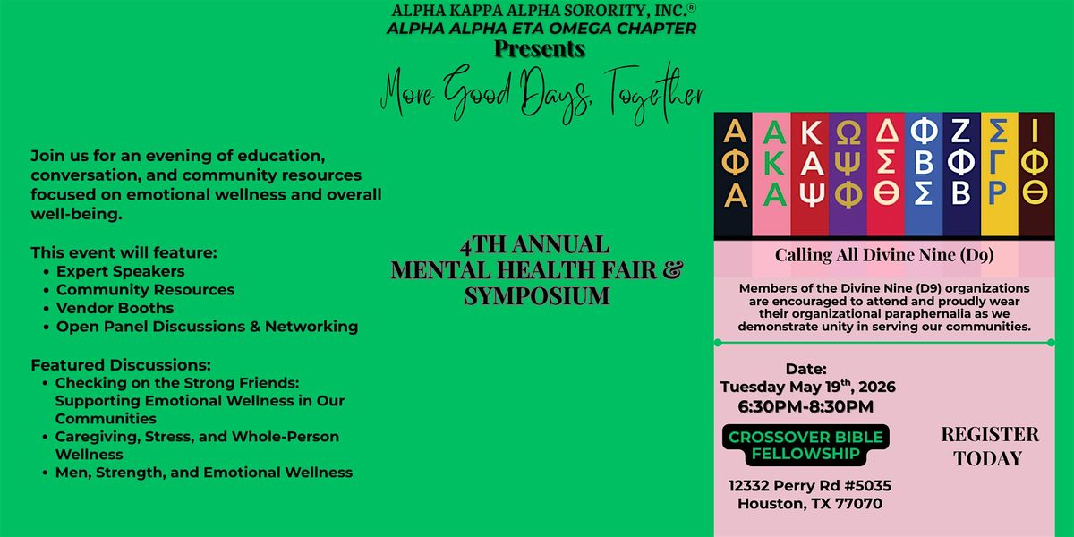 4th Annual Mental Health Fair & Symposium