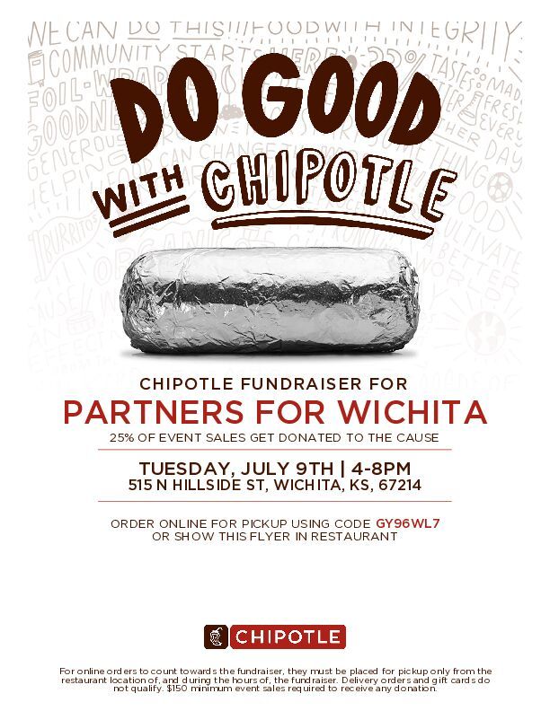 Chipotle Fundraiser for Partners for Wichita