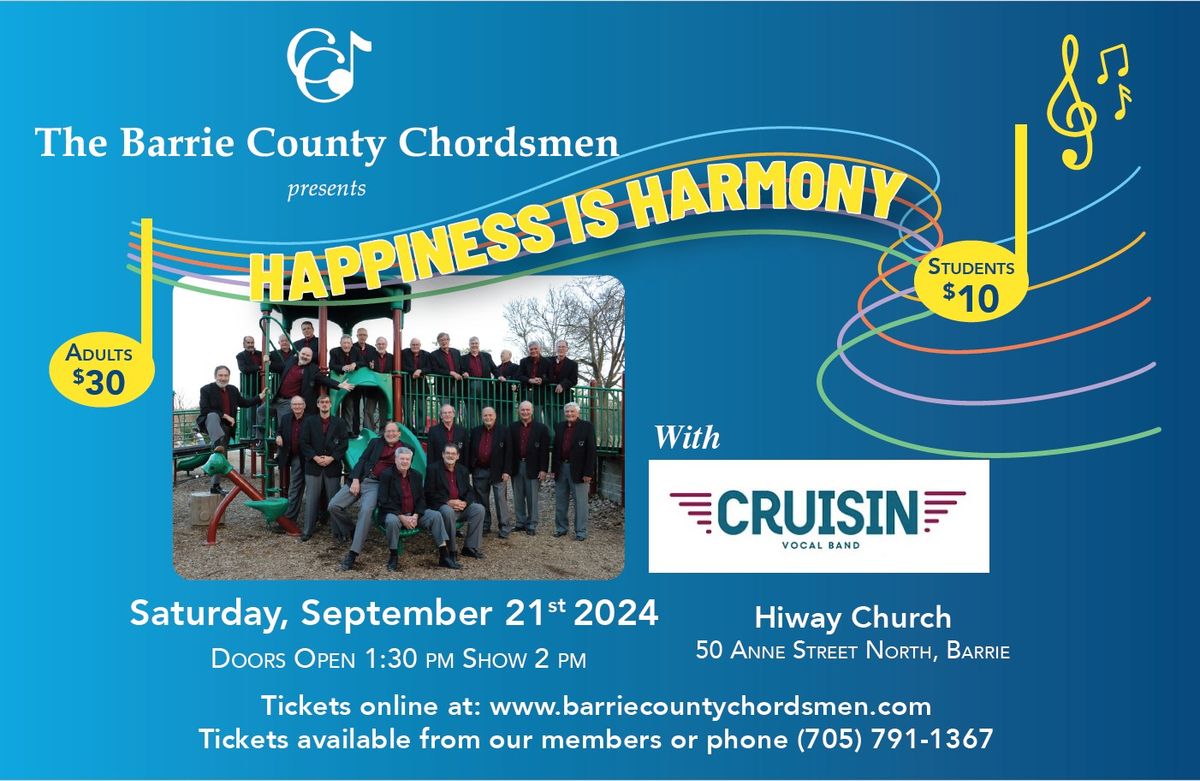 Happiness is Harmony - Annual Barbershop Show