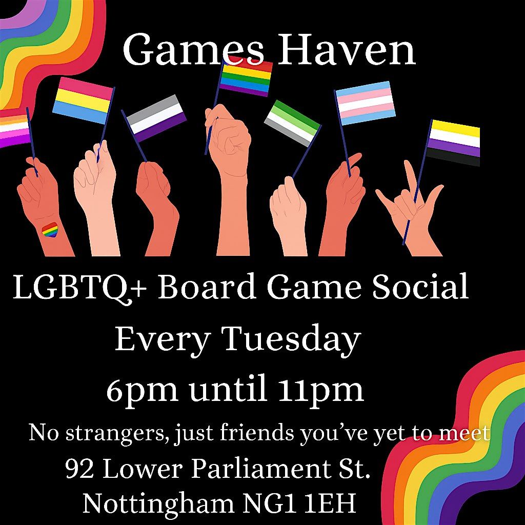 Tuesday LGBTQ+ Boardgame Night at Games Haven Nottingham