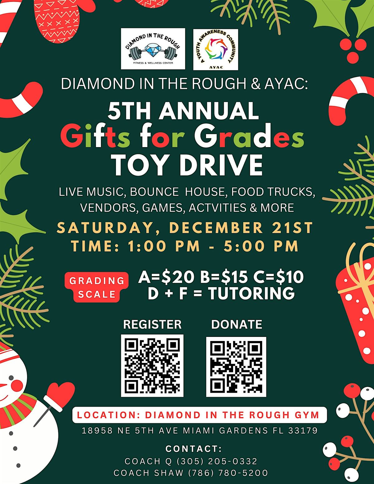 5th Annual Gifts for Grades Toy Drive