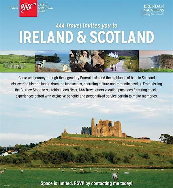 AAA Travel invites you to Ireland and Scotland