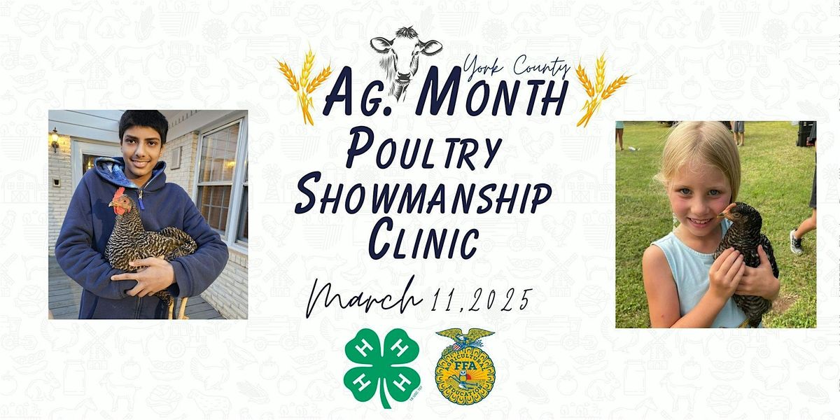 2025 York County 4-H Poultry Showmanship Clinic