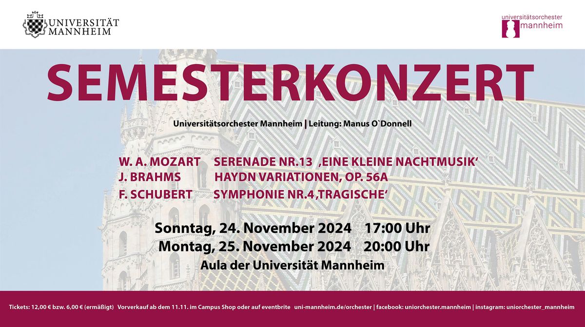 1. Semesterkonzert HWS 2024 des Universit\u00e4tsorchester Mannheim