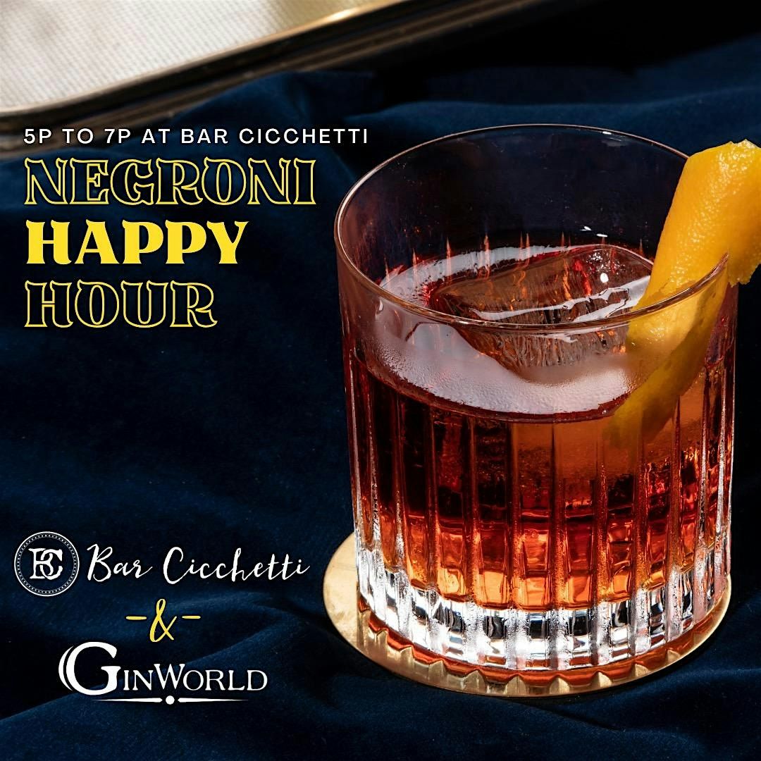 Ginworld OKC Negroni Happy Hour at Bar Cicchetti