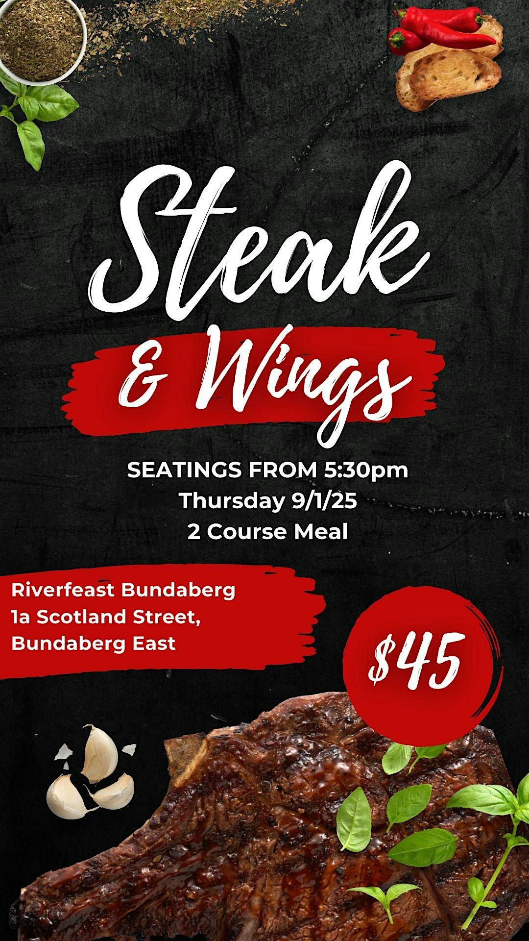 Grab Your Mates, Come enjoy a Steak