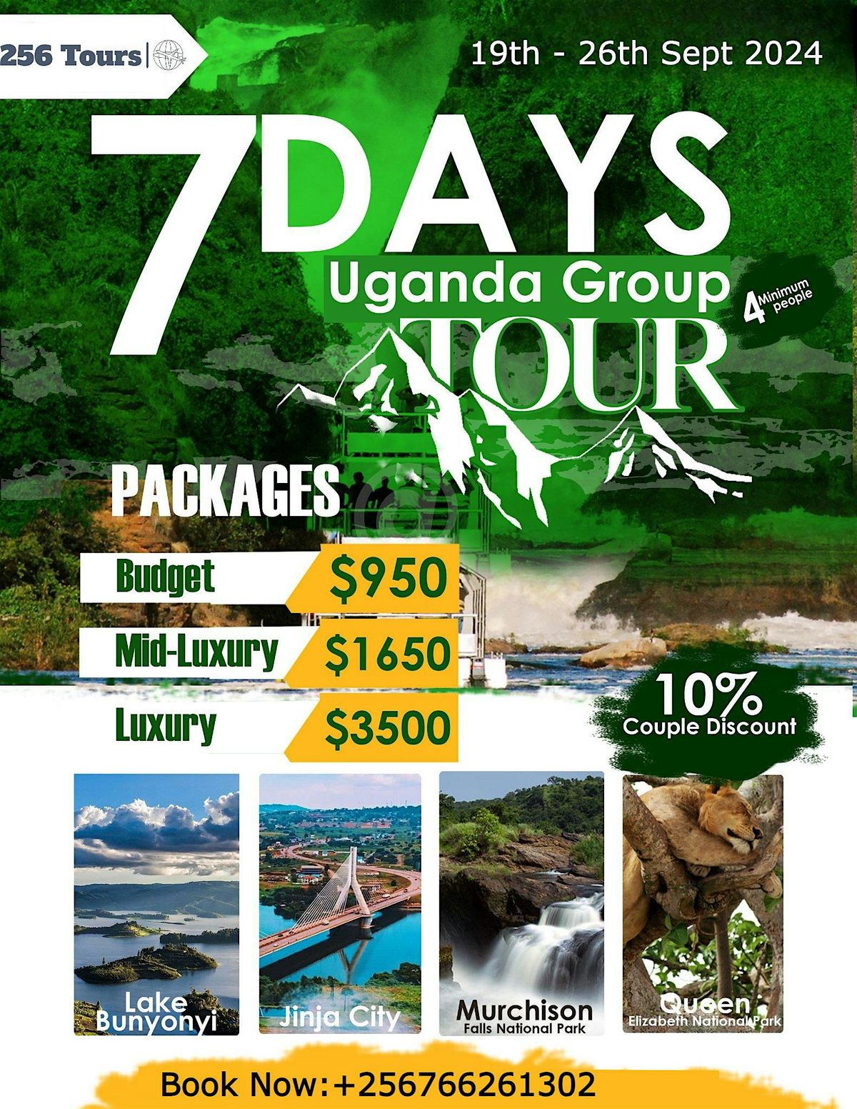 7 Days Uganda Group Tours