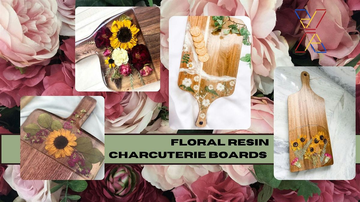 Floral Resin Charcuterie Boards and Coasters