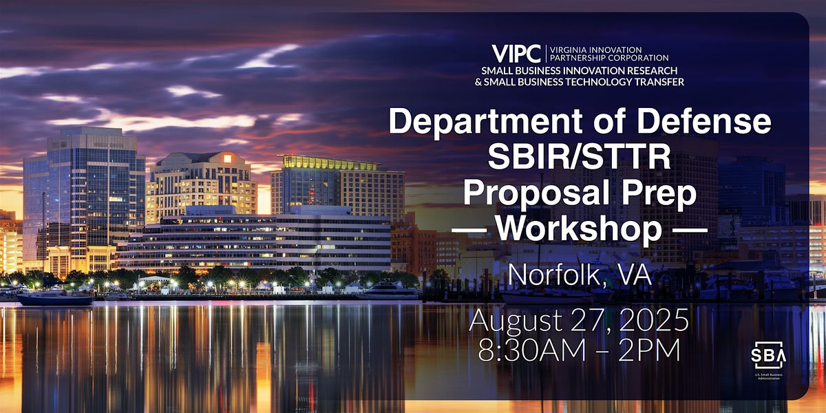 DOD SBIR\/STTR Proposal Planning Workshop